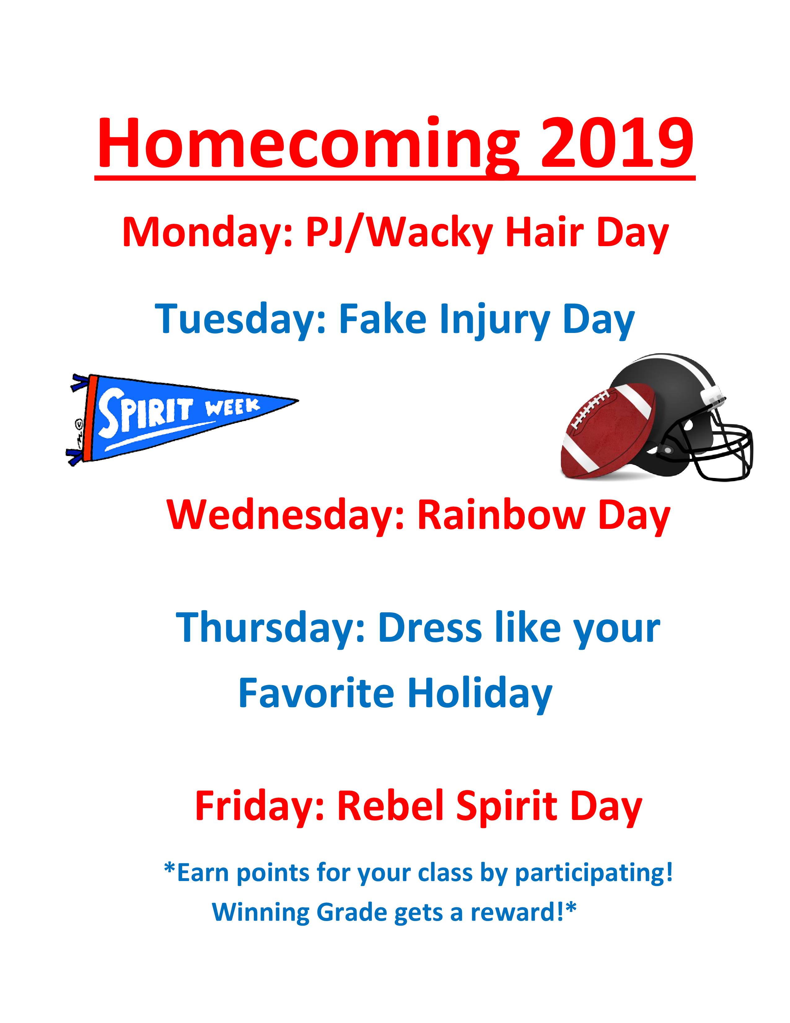 homecoming dress up days 2019 Let the Homecoming Festivities Begin  The Lion Ledger