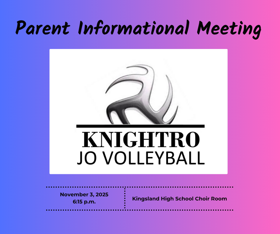 Parent Informational Meeting Nov. 3rd at 6:15pm in the HS Choir Room
